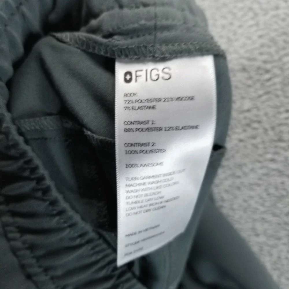 FIGS Jogger Pants Mens L Gray Technical‎ Collection Elastic Waist Pockets